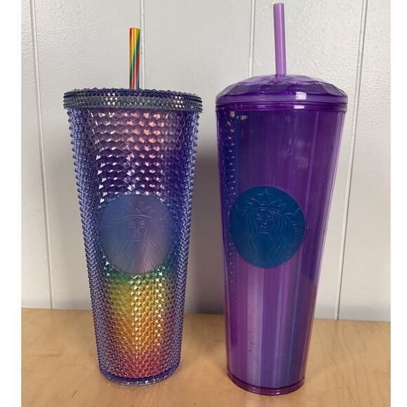 Starbucks 24 OZ Insulated Drink Cups with Lids/Straws - Picture 1 of 7
